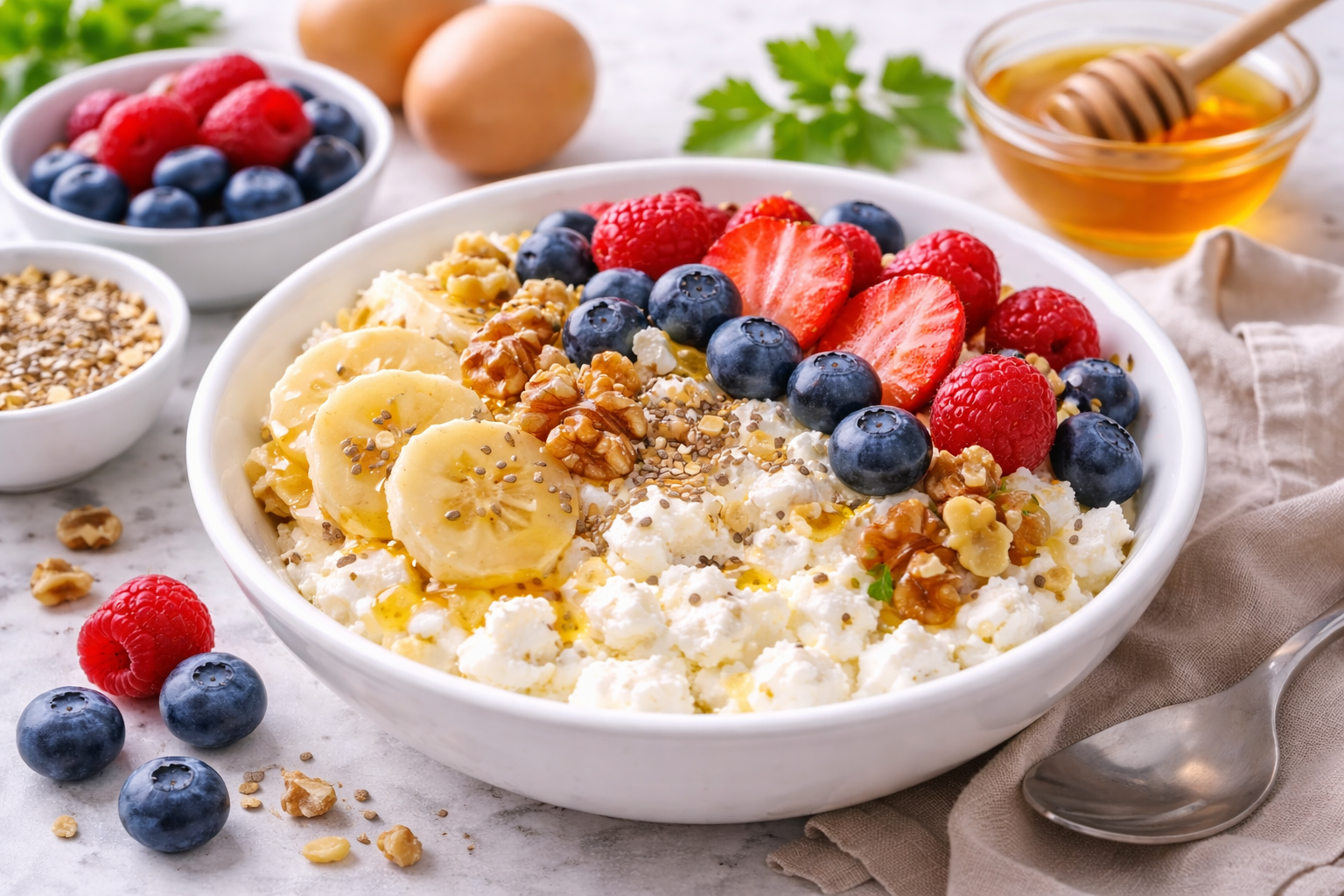 Cottage Cheese Breakfast Bowl